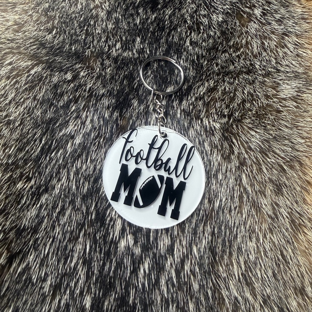 Football Mom Keychain